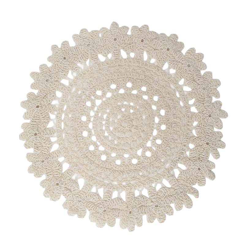 コットンレース ドイリー(24cmR)